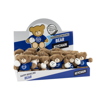 HAPPY BOWLING BEAR 15CM KEYCHAIN (DISPLAY BOX/30PCS)