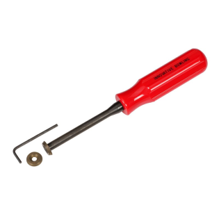 INNOVATIVE RED HANDLED SCRAPING TOOL (INCLUDES 2 BLADES)