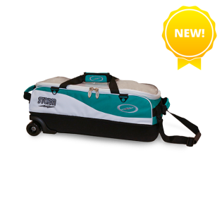 3-BALL TRAVEL TOTE PRO WHITE/TEAL