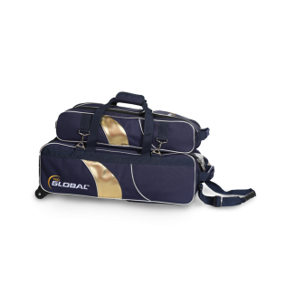 900 GLOBAL 3-BALL DELUXE AIRLINE ROLLER BLUE/GOLD