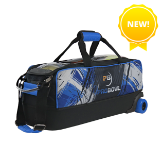 PROBOWL DYE-SUB 3-BALL TOTE BLUE
