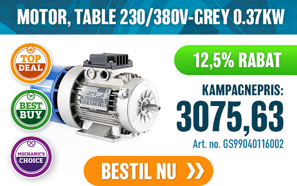 MOTOR, TABLE 230/380V-GREY 0.37KW