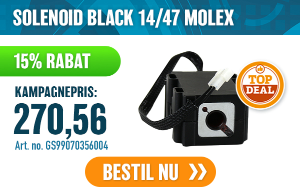SOLENOID BLACK 14/47 MOLEX SOLENOID BLACK 14/47 MOLEX