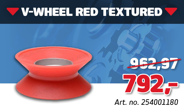 V WHEEL RED TEXTURED
